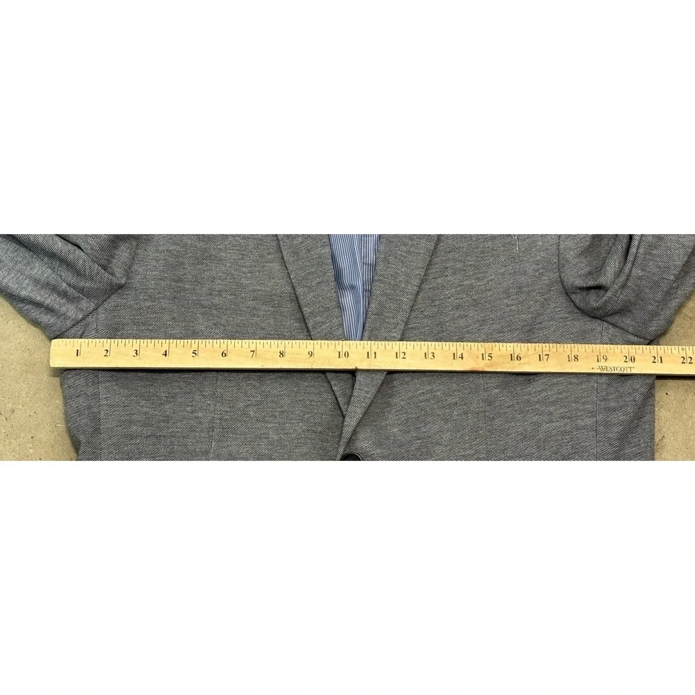 Banana Republic Mens Slim Fit Gray Knit Woven 2-Btn Blazer Jacket 42S Sport Coat